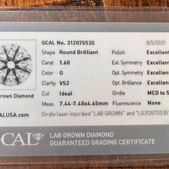 3 Carat Wedding Set - Picture 3 of 5